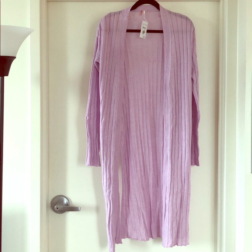 Free People Lavendar Cardigan Size S